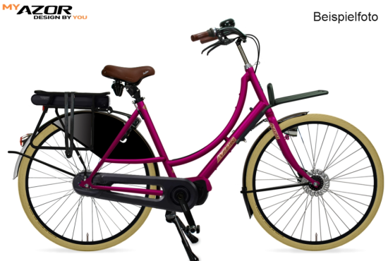 AZOR E-Bike Oma Pick up, Mittelmotor, 28 Zoll, 7 Gang, konfigurierbar